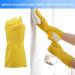 Kimefot 6 Pairs Dishwashing Gloves Rubber Gloves Yellow Flock Lined Heavy Duty Kitchen Gloves Medium - Buy Online on GoSupps.com