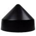 Xcel Polyethylene Dock Piling Cap, Round Cone, 8.5 Inch Black