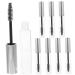 DOITOOL 8pcs Mascara Empty Tube Mini Mascara Tubes Clear Mascara Plastic Mascara Bottle Miss Supplies Round