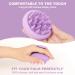 Aimike Silicone Scalp Massage Brush - Eco-Friendly Hair Growth & Peeling Tool | Wet & Dry Shampoo Brush in Violet Purple - Buy Online on GoSupps.com
