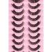 Eyelashes Russian Strip Lashes Natural Fluffy Wispy D Curly Effect Hybrid Strip Lashes Look Like Extensions 10 Pairs (D-04) - Buy Online on GoSupps.com