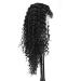 24 Inch Deep Curly Wig for Black Women with Bangs - High Density Synthetic Full Wig in Natural Black Color - Layered Afro Style - Pack of 1 (1B) - Buy Online on GoSupps.com