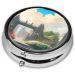 Shop Outside The Castle Round Pill Box - 3 Compartment Portable Travel Organizer for International Shipping - Buy Online on GoSupps.com