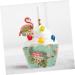 Alipis 24pcs Hawaii Cupcake Wrappers Hawaii Cupcake Toppers Hawaiian Cake Picks Birthday Cupcake Toppers Hawaiian Decor Hawaii Cake Pick Tropical Wedding Decor Leaves Paper Tray - Buy Online on GoSupps.com