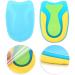 Gel Heel Pillow Shoe Inserts - 2 Pairs Flannel TPE Heel Support Pads for Plantar Fasciitis Relief - Buy Online on GoSupps.com