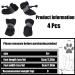 4-Pack Dog Shoes & Socks | Non-Slip Waterproof Protection for Small & Medium Dogs - Black - Buy Online on GoSupps.com