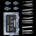 AJTUTUS Clear Full Cover Duals Form French Tip Stickers Gel Art Mold Artificial Tips for Extension - Buy Online on GoSupps.com