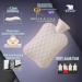 BYXAS Hot Water Bottle 2.0L BPA Free PVC with Hand Pocket Cover - Grey - Buy Online on GoSupps.com