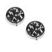 (Black White Marble) Round Pill Box 3 Compartment Pill Box Mini Decorative Pocket Purse Portable Travel Medicine Tablet Vitamin Holder Organizer Pill Case