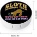 Funny Sloth Running Team Round Case For Contact Lens Kit Storage Box with Mirror Printed - Buy Online on GoSupps.com