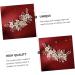 Angoily 1pc White Leaf Comb Hair Decor Comb Hair Accessories for Prom Wedding Decoration Floral Decor Pearl Hair Pin Bridal Floral Side Comb Hair Clip Alloy Bride Hair up Grace - Buy Online on GoSupps.com