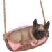 Swing Dog Garden Statue Durable Cute Ornament for Yard and Home Animal Gift (Gray) Grey - Buy Online on GoSupps.com