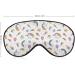 Unicorn Rainbow Ice Cream Printed Sleep Eye Mask - Adjustable Strap Blindfold for Men and Women | Soft Night Eyeshade for Travel and Nap - Buy Online on GoSupps.com