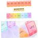 Mini Pill Organizer - 2pcs Daily Medicine Storage Box | Portable Pill Holder for Purse & Weekly Use - Buy Online on GoSupps.com