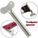 Toothpaste Dispenser Stainless Steel Toothpaste Squeezer Bathroom Accessories Facial Cleanser Toothpaste Tube Rolling Press Squeezer Dispenser (Color : Silver) - Buy Online on GoSupps.com