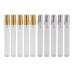 RIYAN 10 Pieces/10ML Refillable Parfum Travel Spray Bottle Portable Perfume Spray Bottle with Aluminium Pump