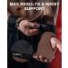VINSGUIR Padded Weight Lifting Straps with Wrist Support - Gym Hand Straps for Men and Women (Pair) Brown - Buy Online on GoSupps.com