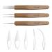 The Lord of the Tools Set of 8 Dreadlock's tool Interlocking Tool Dreadlocks H kelenoße Sisterlocks Craft Dreadlocks Hair Extensions Locs attraction accessories Easyloc Hair Tool