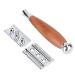 Premium Wooden Handle Razor | Portable Classic Shaving Tool | Detachable Face for a Clean Shave - Buy Online on GoSupps.com
