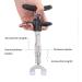 Chiropractic Adjustment Tool - 6 Head Manual Vertebral Massager for Scoliosis & Thorax Correction (Silver) - Buy Online on GoSupps.com