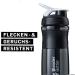 BlenderBottle SportMixer Tritan - BPA Free Protein Shaker & Water Bottle | Fitness Shake Mixer - Black/White - Buy Online on GoSupps.com