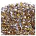 2000 Pieces Crystal Flatback Acrylic Rhinestone Beads Nail Art (Lemon Yellow)