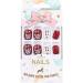 Brishow Christmas Snow Elk Press on False Nails - Red Short Square Fake Nails for Women & Girls (24pcs) - Buy Online on GoSupps.com