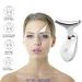 Firming Wrinkle Removal Device for Neck Face Double Chin Reducer Vibration Massager - 3 in 1 Micro-Glow Portable Handset for Neck Massager, Face Lifting, Skin Tightening and Smoothing (White) - Buy Online on GoSupps.com