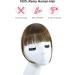 BUYOGET Clip in Fringe Human Hair Extension Light Brown Straight Remy Fringe Clip on Bangs Hair Clip for Women Girls - Buy Online on GoSupps.com
