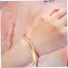 CALLARON 2 Pcs Birthday Present Miss Simple 7X0.8CM Golden - Buy Online on GoSupps.com