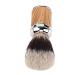 Razor brush with soft synthetic bristles convenient to use practically to remove residues portable for travel nice handle quick drying simple