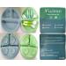 Vicloon Silicone Suction Baby Plates - Non-Slip Self Feeding Divided Plate Set for Toddlers | 2Pcs | Fits Most Highchairs Trays | Grey Blue/Green - Buy Online on GoSupps.com
