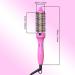 K&K 1.5" Ceramic Tourmaline Ionic Curling Iron - Rose Red Thermal Brush Dual Voltage Volumizer 350 F Non-Damaging Heat | International Shipping Available - Buy Online on GoSupps.com