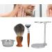 Ankroyu 4-Part Men's Shaving Set | Stainless Steel Razor with Bowl & Leather Holder | Premium Shaving Experience - Buy Online on GoSupps.com