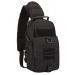 Vinbagge military breast pocket Tactical Sling Rucksack Molle shoulder bag Small shoulder bag Waterproof Outdoor Crossbody daypack For hiking cycling trekking men - black D -black