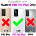 ELISORLI Huawei P40 Pro Plus 5G Case - Rugged Slim Anti-Slip Red TPU Cover - Buy Online on GoSupps.com
