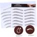 DRESSOOS Authentic Eyebrows 4pcs Eyebrow Stickers Eyebrow Transfer Stickers Water Transfer Eyebrow Sticker Water Proof 3d Tool - Buy Online on GoSupps.com