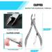 Ingrown Toenail Set - 5 Piece Professional Nail Tongs & Stainless Steel Manicure/Pedicure Kit by Oosofitt | Strong & Effective Care for Ingrown Toenails - Buy Online on GoSupps.com