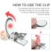 Buy Kowlone Silicone Frog Pacifier Clips for Girls - 2-Pack Gray | Perfect Baby Shower Gift - Buy Online on GoSupps.com