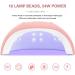 54W Pro Nail Polish Dryer Lamp - LED Gel Acrylic Curing Light with Timer | Fast Drying Manicure Tool - Buy Online on GoSupps.com