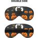 Halloween Moon Bat Pumpkin Print Double-Sided Eye Mask Soft and Light Blocking for Enhancing Sleep Quality - Buy Online on GoSupps.com