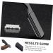 Minkissy Eyebrow Trimming Razor Holder for Men - Portable Foldable Beard Shaver & Stainless Steel Trimming Tool - Buy Online on GoSupps.com