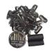 50Pcs Wig Clips 32mm Snap Clips For Hair Extension I Shape Hair Clips Tools 6 Teeth Black Color Hair Extension Clips (Black)