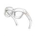LVIOE Fit Over Blue Light Filter Glasses for Women Men Oversized Blue Light Blocking Glasses to Wear Over Eyeglasses LB7511 A03 Transparent