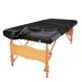 Massage Table Cover,Silky Massage Table Fitted sheets,Stain-Resistant,Reusable,Machine Washable Spa Bed Sheet(Massage Table Not Included) (black)