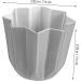 PRETYZOOM 6 Pcs Octagonal Cake Mold Baking Pan Roasting Pan Mini Paper Cups Cake Baking Mold Dessert Non Stick 7.5x7.5x6.5cmx3pcs Silverx3pcs - Buy Online on GoSupps.com