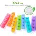 Large Weekly Pill Organizer - 4 Times a Day Medication Case for Supplements - Rainbow Colors - 7 Day Sukuos Moisture-Resistant Set - Buy Online on GoSupps.com