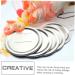 Mipcase 150 Pcs Mason Jar Lids Tinplate Date Disc Mason Jar Accessories Jar Replacement Lids Coffee Things Fermenting Lids Canning Lid Cover Reusable Canning Jam Glass Jar Glass Bottle Cap Silverx5pcs 8.6X8.6X0.2CMx5pcs - Buy Online on GoSupps.com