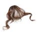 Bangs Curly Hair Bangs Clip Natural Style Black Dark Brown Light Brown Synthetic Heat-Resistant Fiber Suitable for Women for Women Curved Bangs for Daily Wear (Color : Natural Color)