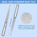 Nail Files-Metal Nail File Professional Double Sided Nail Files for Natural Nails Stainless Steel Nail File for Fingernails Toenails Fingernail File Diamond Nail Files for Home Salon Travel Use - Buy Online on GoSupps.com
